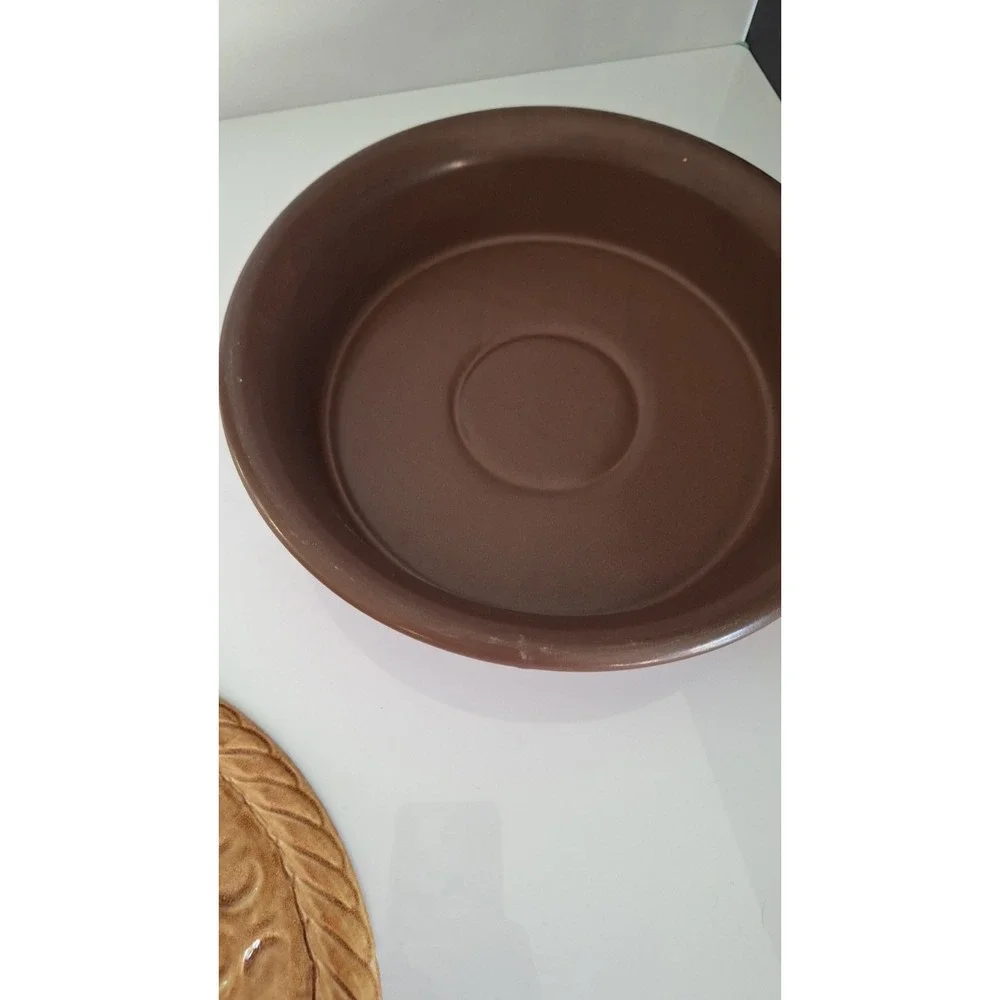 Vintage Ceramic Apple Pie Dish with Lid: Farmhouse‎ Kitchen Decor 10x10